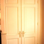 French Doors Tall passage way french doors, with solid brass hardware.